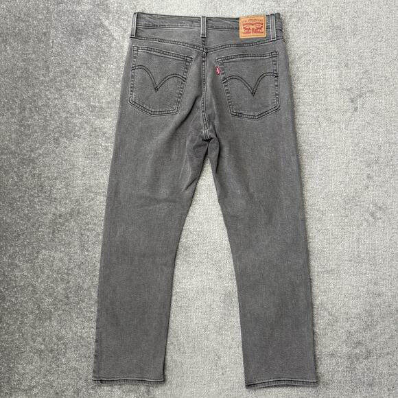 Levi's Wedgie Straight Jeans Womens 30x28 Gray High Rise Stretch Denim Red Tab - Picture 10 of 13